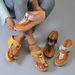 plus Size Women's Beach Slip-On Wedge Sandals Roman Style Comfortable Outdoor Slippers_vogvips.com