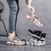 2025 Spring And Autumn New Women's Dad Breathable Versatile Casual Running Thick Sole Non-Slip Sports Shoes, Trendy_vogvips.com