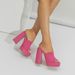 Elegant Knit Over-the-Knee Boots With Chunky Heel And Waterproof Platform - Slip-Resistant Rubber Sole, PU Lining, Available In Multiple Colors_vogvips.com