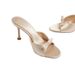 Comfortable French Bow High Heel Sandals Women's Thin Heel With Skirt Versatile Temperament Cool Slippers Women's Summer Not Tired Feet_vogvips.com