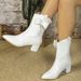 326-90 Women's Pointed Thick Heel Bow Casual Fashion Martin Elegant And Tall Women's Boots_vogvips.com
