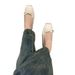 French Fairy Dress Ballerina With Hidden Wedge Heel, Versatile And Comfortable, Gentle Evening Shoes_vogvips.com
