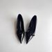 Sheepskin Version Pointed Toe Heightened Mary Jane Shoes Temperament Bow Tie With Skirt Shallow Wedge Heel Single Shoes For Women_vogvips.com