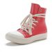 Women's High Top Fashion Cowboy Boots Large Size Side Zipper European American Style Spring Autumn Red Black Over-the-Ankle_vogvips.com