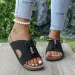 2026 Summer New Large Thick Bottom Slope Heel For Women's Outerwear Fashion Casual Beach Slippers_vogvips.com