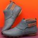 Women Ankle Boots Autumn Winter Short Boots New Large Size Low Cut Pointed Toe Short Bare Flat Brown PU Leather Martin Boots_vogvips.com