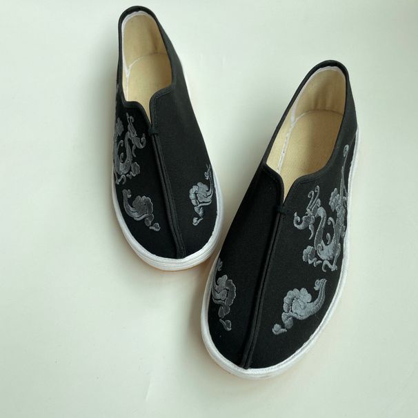 Thousand layer cloth soled monk shoes Spring and Autumn Old Beijing cloth shoes men wholesale dad shoes thickened practice cloth shoes_vogvips.com
