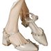 Backless Open-toe Sandals For Women 2025 Summer New Rivet High-end Niche French Style Pointed Toe Chunky Heel High Heels_vogvips.com