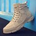 Martin Autumn American Retro Casual Work Men's Waterproof Sports Height-Increasing Desert Combat Boots_vogvips.com