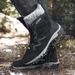 Women's High Top Cotton Shoes, Snow Boots, Thickened And Plush Warm Cotton Shoes, Outdoor Fashionable Casual Shoes_vogvips.com