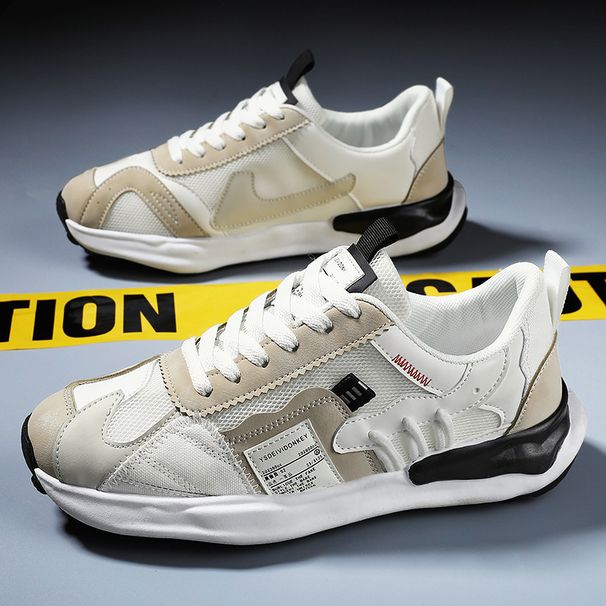 Men's Shoes Breathable Mesh Running Shoes For Summer - Lightweight Comfortable Sneakers With Thick Sole For Casual Wear And Jogging_vogvips.com
