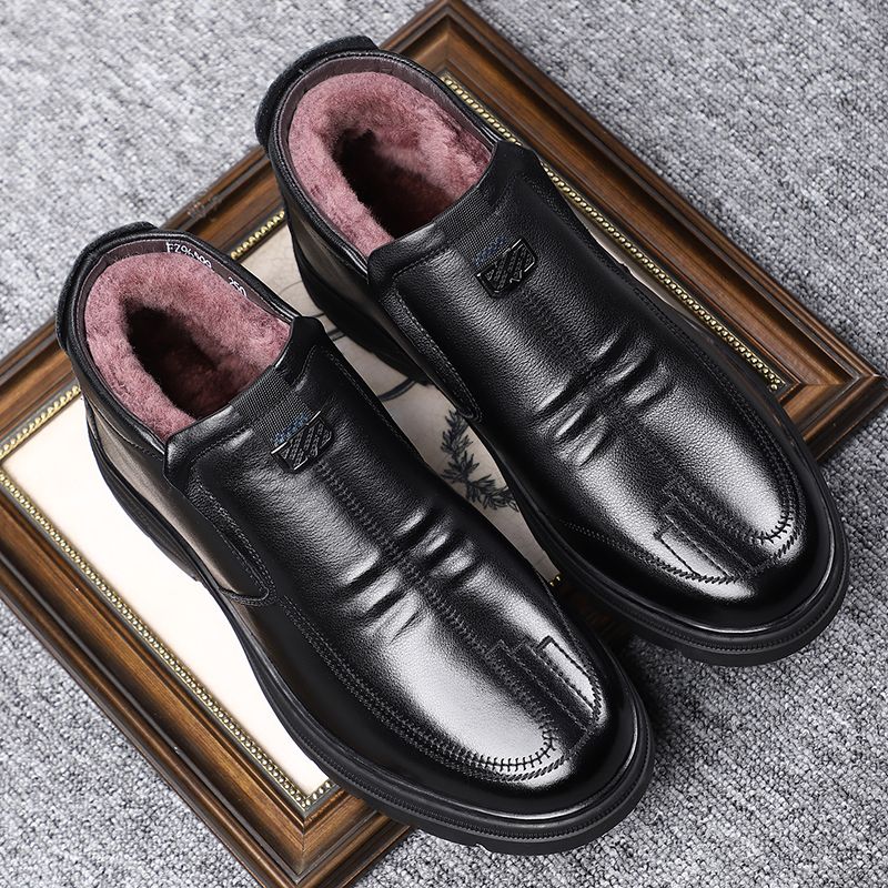 New Leather Spring Men's Shoes High-top Men's Heightening Tooling Martin Boots_vogvips.com