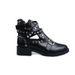 Large Size Rivet Cross Strap Rider Boots Women's Hollow Cool Boots Women's Fashion Motorcycle Cowboy Ankle Boots_vogvips.com