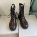 2025 Autumn/Winter New Thick-Soled Women's Martin Slimming Short British Style Motorcycle Boots, Lace-Up Mid-Calf Boots_vogvips.com