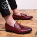 Men's pointed leather shoes personality fashion shoes breathable set foot small leather shoes_vogvips.com