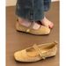 2025 Spring And Autumn One-Strap Square Toe Mary Jane French Fairy Flat Shallow Mouth Single Fashion Grandma Shoes_vogvips.com