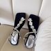 High-end Sense Strap Flower Square Toe Elegant Fashion Sandals For Women Summer Outdoor Simple Exquisite Roman Shoes_vogvips.com