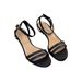 Sheepskin Version~Fairy-style Open-toe Sandals For Women, French Minimalist Low-heeled Versatile Commuter Roman Shoes_vogvips.com