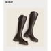 2025 New Women's Knee-High Boots With Chunky Heel & Platform - Fashionable, Versatile Choice For Autumn & Winter Trends_vogvips.com