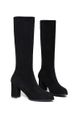 French Style Velvet Stretch Slim Women 2024 Autumn Winter New Fashionable High Heel Over-the-Knee Long Boots For Outdoor_vogvips.com