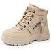 Snow Winter Fleece-Lined Shoes Cold-Proof Warm Long Versatile Cotton Cross-Border Plus Size Women's Boots_vogvips.com