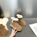 Versatile thick soled short boots, French style new fur worn as outerwear, summer snow cotton shoes, warm and plush_vogvips.com