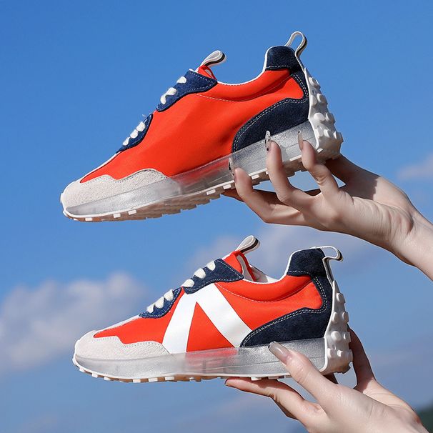 Genuine Leather Dad For Women 2021 Spring New Sports NB327 Small Waist Women's Ins Trend Versatile Casual Shoes_vogvips.com