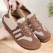 Women's Shoes Casual Shoes One Pedal Shallow Mouth Retro German Training Shoes Flying Woven Breathable Mother Shoes Flat Single Shoes_vogvips.com