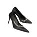 French Black High Heels For Women In The Spring Of 2025, With Rhinestone Edging, Shallow Mouth, Pointed, Sexy, Thin_vogvips.com