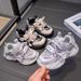 Kids 2025 Spring New Arrival Soft Bottom Non Slip Boys Sneaker Double Mesh Breathable Baby Girl Daddy Shoes Welfare_vogvips.com