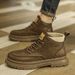 New Leather Spring Men's Shoes High-top Men's Heightening Tooling Martin Boots_vogvips.com