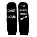 Mid-tube socks Cotton socks sole letter non-slip adhesive creative socks_vogvips.com