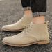 Euro Step Business Formal British Brogue Leather Shoes Men's Outdoor Pointed Boots_vogvips.com