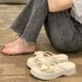 French-s High-end Sandals 2026 New Model Platform Thick-soled Bow Slippers For Women Summer Outdoor Wear Ins Fairy_vogvips.com