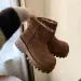 Women's Boots:Fashion Simple Design Thick Sole Fleece Warm 2024 Winter New Trendy Wear Non-slip Versatile,Light_vogvips.com