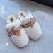 Correct Logo 1 Lamb Wool UG Closed-Toe Furry For Women Autumn Winter New Warm Fleece-Lined Flat Outdoor Slippers Cotton Shoes_vogvips.com