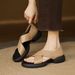 Branded Off-size Cross-strap Open-toe For Women, Summer 2025 New Model, Comfortable Thick-soled Dual-use Sandals And_vogvips.com