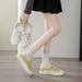 Little White Shoes Female And Female Students Leisure Sports Versatile Board Shoes Transparent Network_vogvips.com