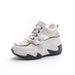 Leather Belt Drill Hollow Dad Shoes Women's Lightweight Inner Height Increase Casual Sports Shoes Platform Sandals_vogvips.com