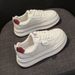 Summer Women's Breathable White Shoes, Student Korean Version, Versatile Thick-Soled Height-Increasing Sports Casual Sne_vogvips.com
