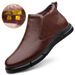 European Warm Series Top Layer Cowhide Winter Cotton Genuine Leather Wool Lined Warm Middle-aged Dad Men's Casual Shoes_vogvips.com