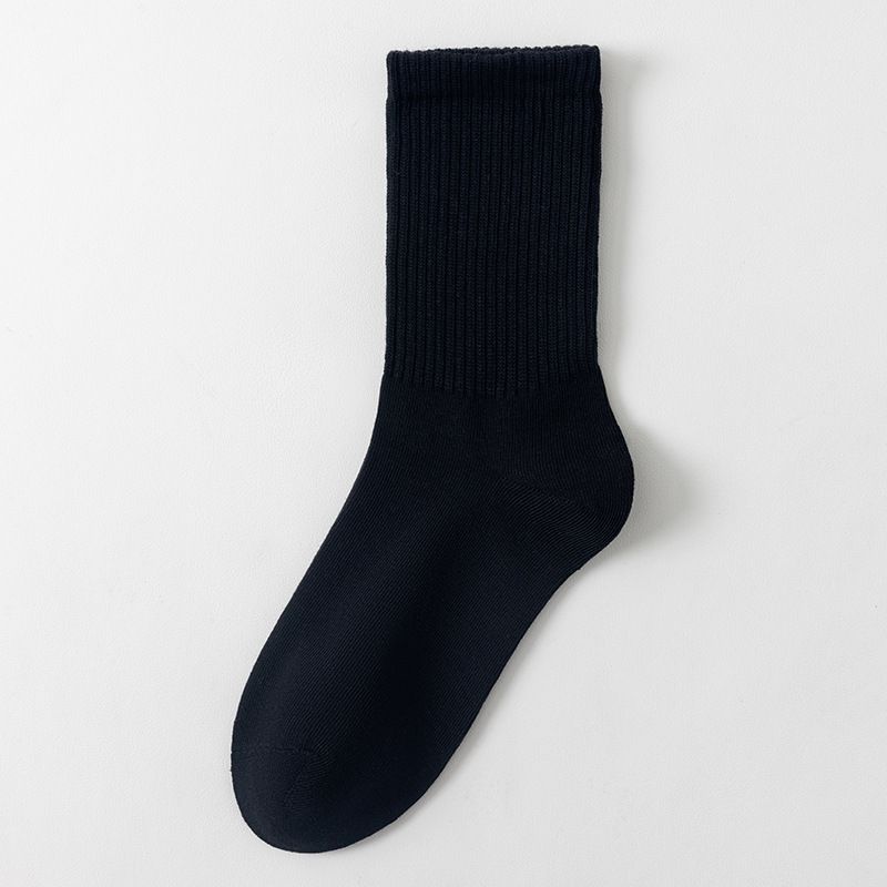 Men's Socks Pure Cotton Socks Mid Tube Socks Sweat Absorbent Boys Autumn And Winter Antibacterial Deodorant Business Cotton Socks Men's Socks_vogvips.com