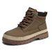 Men's Casual Martin Boots Chunky Sole Height Increasing Ankle Boots Round Toe Fashion Work Boots For Men_vogvips.com