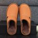 Extra-large Slippers For Winter With Footbed Non-slip Sole Comfortable Fuzzy Soft Men's Warm Fleece Cozy Slides_vogvips.com