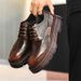 25ss Carved Business Casual Brogue Men Derby Genuine Leather British Wedding Formal Suit Men's Shoes 's_vogvips.com