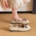 Korean-style Soft-soled Women's Shoes, 2026 Summer New Model, Gentle And Elegant, With Bowknot, Shallow Mouth,_vogvips.com