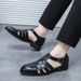 Men's Shoes Hot Selling Leather Sandals Retro Sandals Men's Summer Casual Shoes Outer Wear Buckle Hollow Leather Shoes Men_vogvips.com