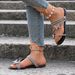 Women's Outdoor 2025 New Summer Model With Butterfly Rhinestone Strap Beach Shoes Versatile Slip-on Flat Sandals_vogvips.com
