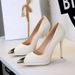 Women's Shoes Waterproof Table Iron Head Pointed Head Shallow Mouth High Heels Thin Heel Super High Heel Single Shoes Women_vogvips.com