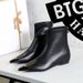 SEVEN BIG TREES Women's Vintage Pointed Toe Ankle Boots With Metal Accents, Low Heel & Hidden Wedge For Height & Comfort, Winter Fashion Booties_vogvips.com